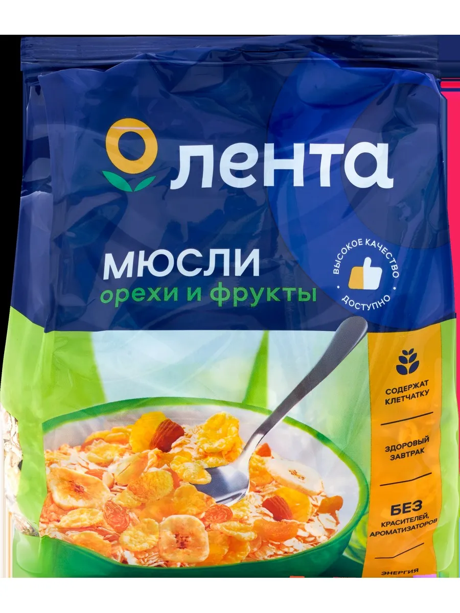 Мюсли фруктово-ореховые ЛЕНТА 400г
