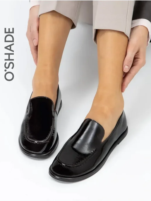 O`SHADE Лоферы женские осенние, красный