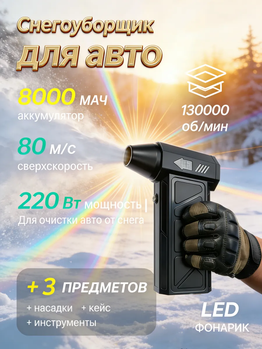 фен для машины от снега