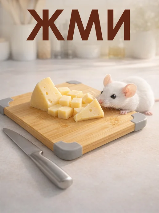 GT Доска разделочная деревянная, коричневый, фото 3