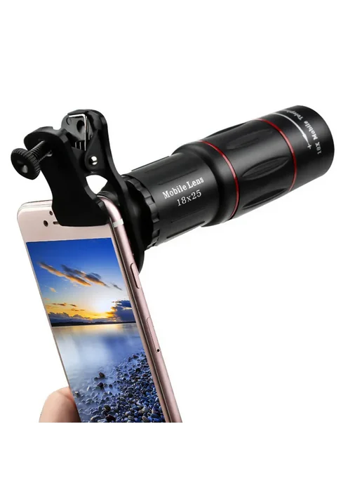 Объектив для смартфона 28х зум HD телескоп клипса, вариант, фото 5