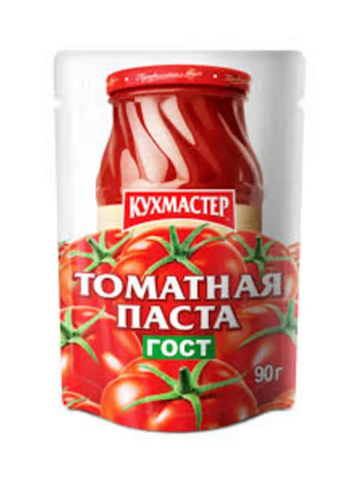 КУХМАСТЕР Томатная паста ГОСТ 90г-10 штук, 90 г, фото 3