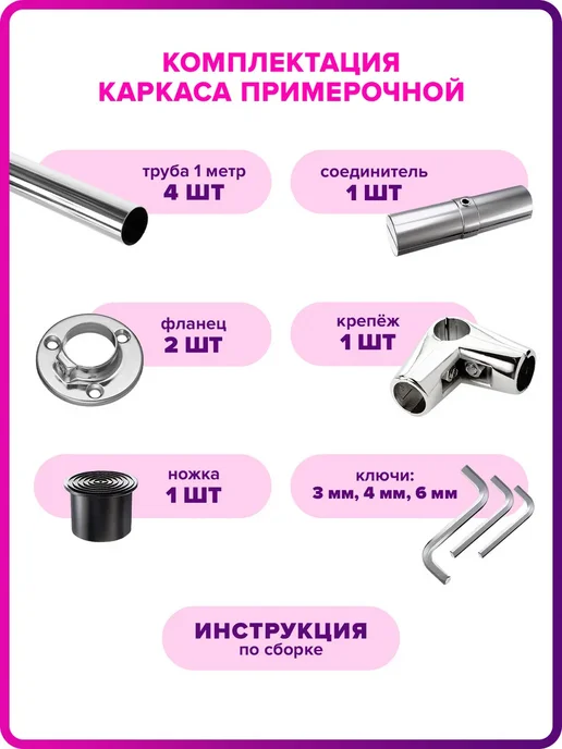 Оформи ПВЗ Примерочная металлическая для ПВЗ магазина Валберис, вариант, фото 6