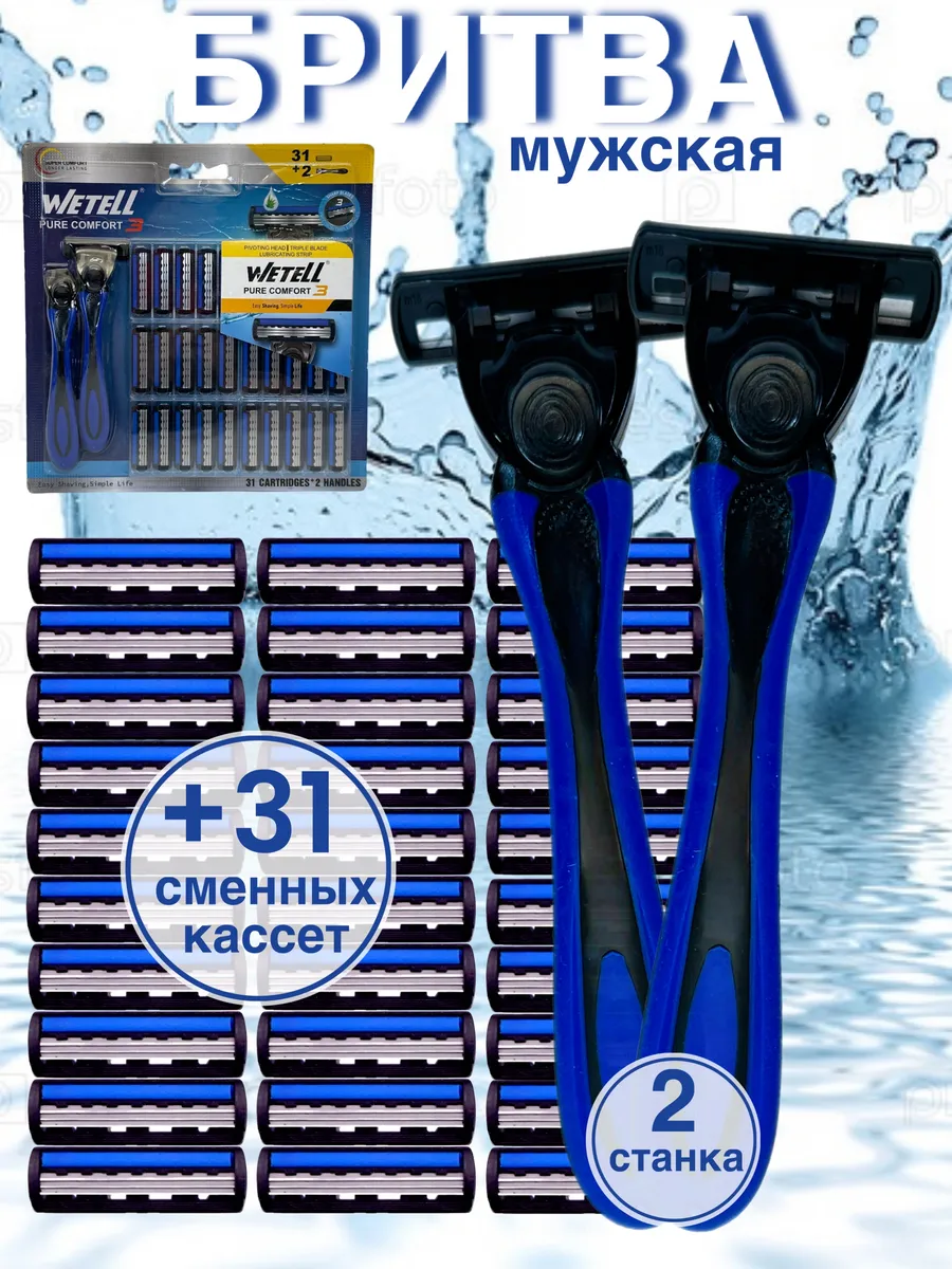 Станок для бритья мужской. Бритва многоразовая