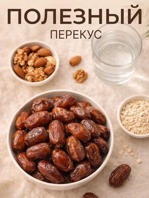 Финики араб без сахара натуральные 1 кг, 1 кг, фото 3