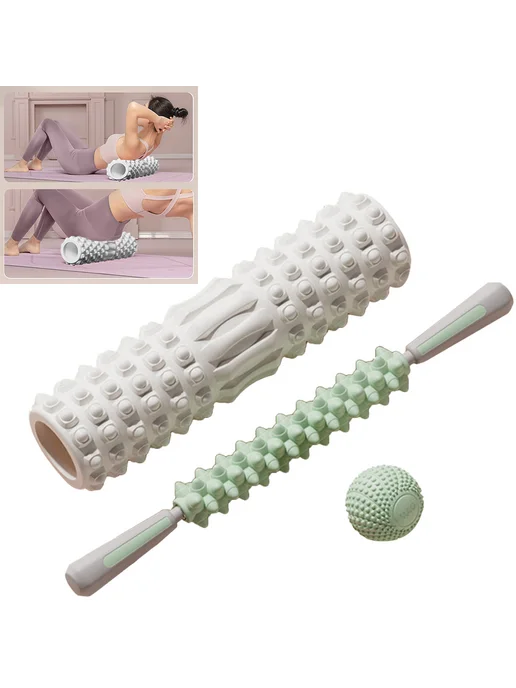 Мультифункциональный набор foam roller из 3 шт для рук ног с, 3 шт, фото 3