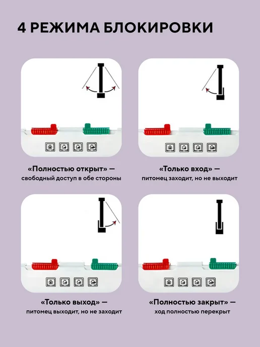 Conflate Дверца для кошки на дверь 25х28 см, вариант, фото 2
