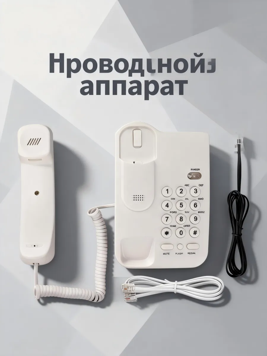 Проводной телефон аппарат для дома и офиса