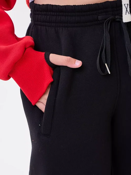 CSZ SHOP Спортивный костюм с начесом, красный, фото 4