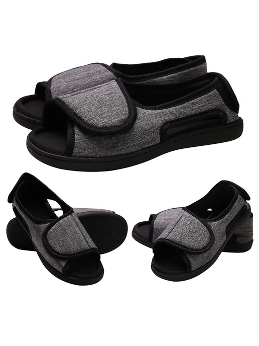Диабетические туфли регулируемые для swollen ног (серые 40-4, серый, фото 7