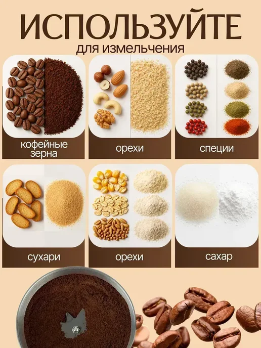 электрическая мельница для всего, серый, фото 2
