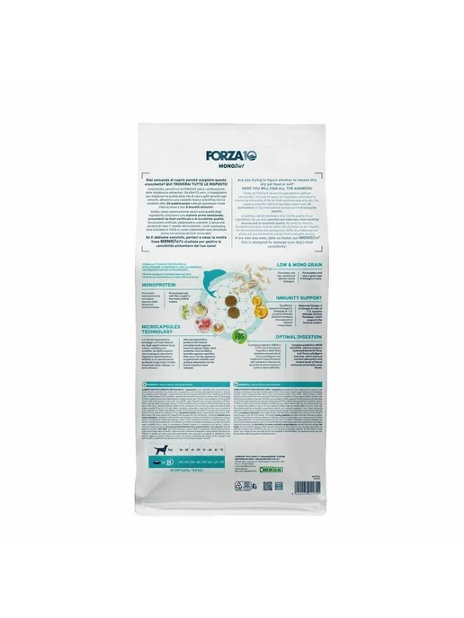 Сухой корм Forza 10 Monodiet При для собак, средние, рыба, 1,5 кг, фото 2