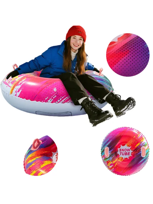 Надувной санки Snow Tube толстый для детей и взрослых, вариант, фото 3