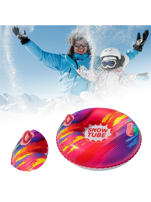 Надувной санки Snow Tube толстый для детей и взрослых, вариант, фото 4