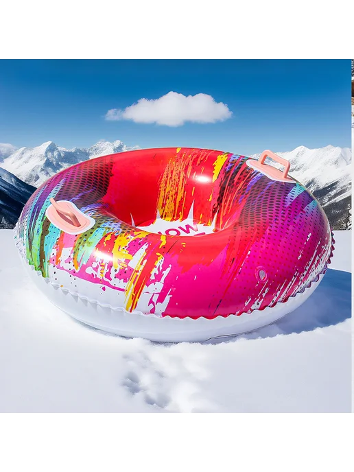 Надувной санки Snow Tube толстый для детей и взрослых, вариант, фото 7