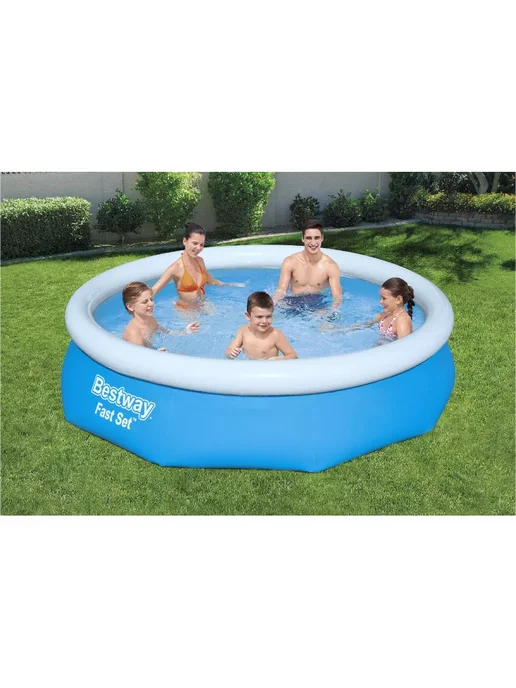 Bestway Надувной бассейн Fast Set 57266 305x305x76 см, 305x305x76 см, фото 3