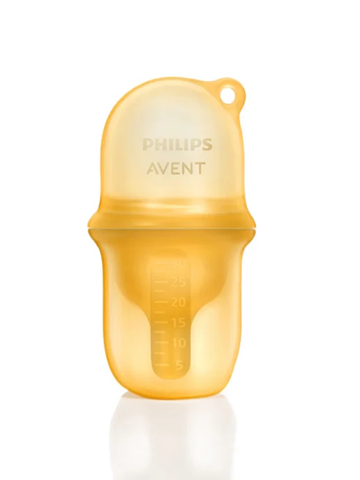 Philips AVENT Ложка дозатор для прикорма силиконовая Avent BBL71344AR 93, оранжевый, фото 2