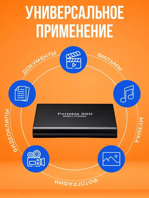 Внешний жесткий диск 4 тб SSD на 4tb, 4 ТБ, 4 ТБ, фото 3
