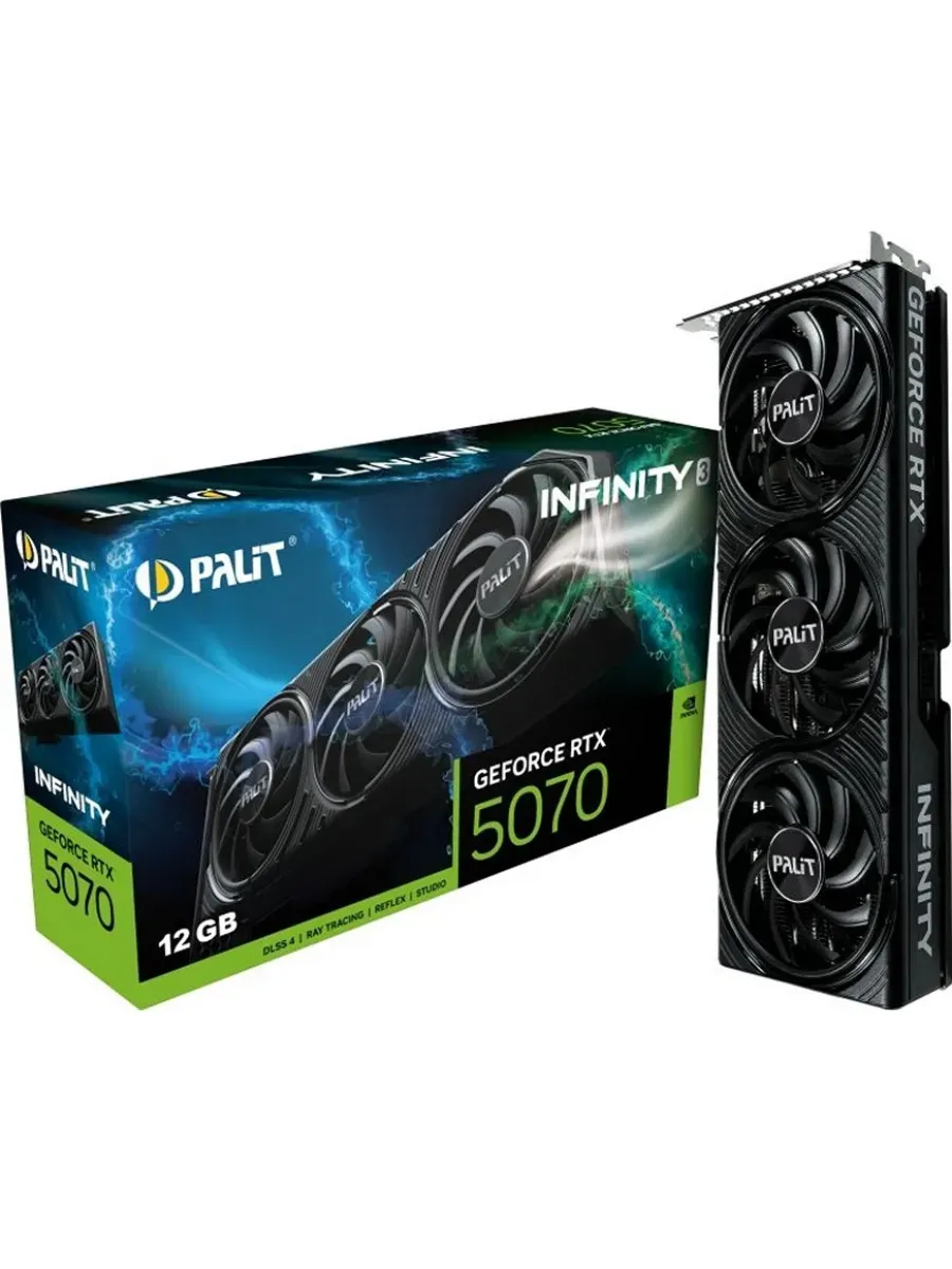 Видеокарта GeForce RTX 5070 Infinity 3 12GB GDDR7 Palit 758057835 купить в интернет‑магазине Wildberries