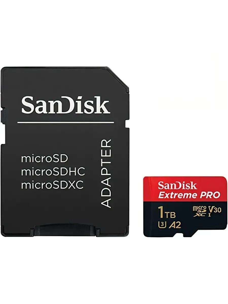 Карта памяти Extreme PRO microSDXC 1TB UHS-I U3 +SD адаптер