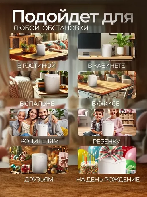 Увлажнитель воздуха с подсветкой для дома, голубой, фото 3