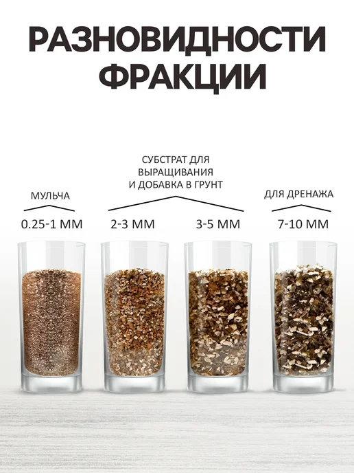 Рецепты дедушки Никиты Вермикулит для растений 4 литра фракция 3-5 мм, 4 л, фото 8