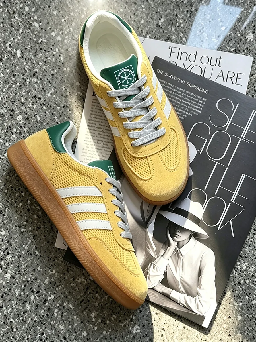 Желтые дышащие кеды Originals Gazelle