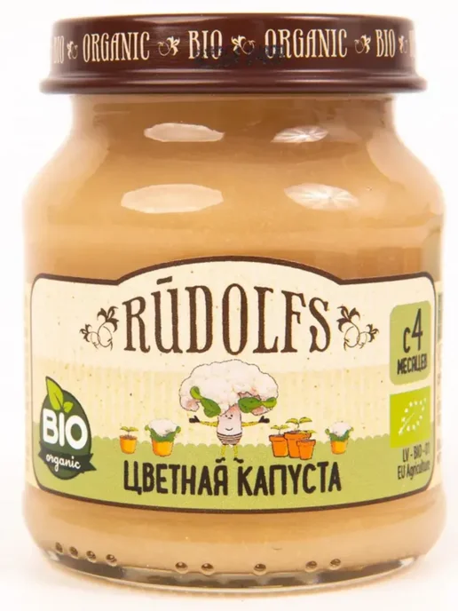 Rudolfs Пюре детское овощное из цветной капусты, вариант