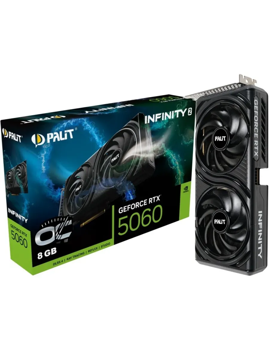 Видеокарта GeForce RTX 5060 Infinity 2 OC 8GB GDDR7 Palit 758218962 купить в интернет‑магазине Wildberries