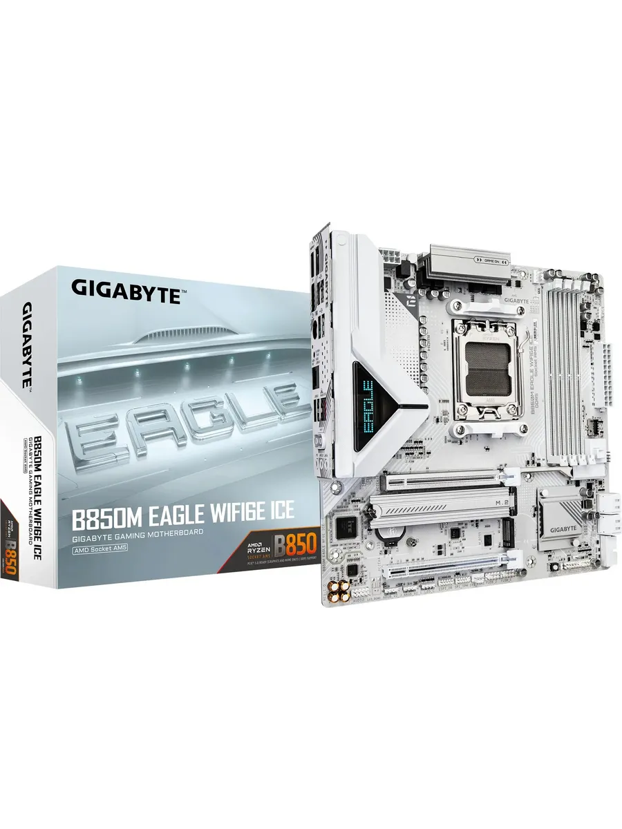 Gigabyte Материнская плата B850M EAGLE WF6E ICE