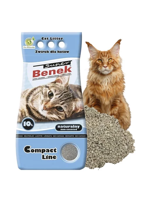 Benek Наполнитель для кошек, бентонит, 10л 7,2кг, 10 л, 7,2 кг, фото 2