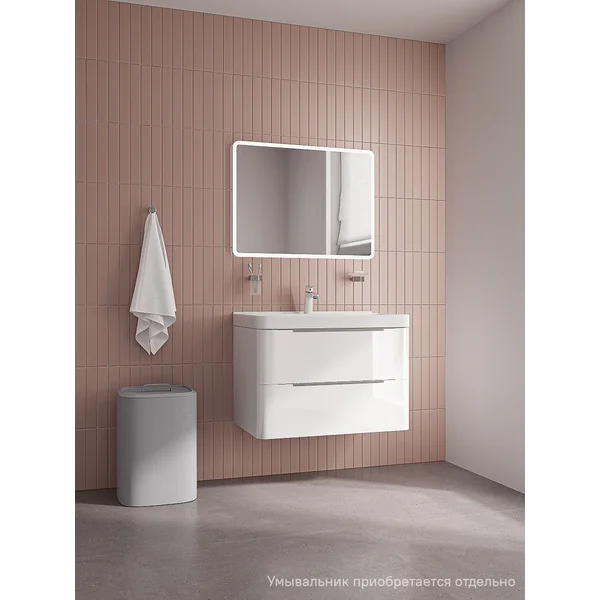 Фото товара на маркетплейсе wildberries Тумба для ванной подвесная, 80 см, без раковины