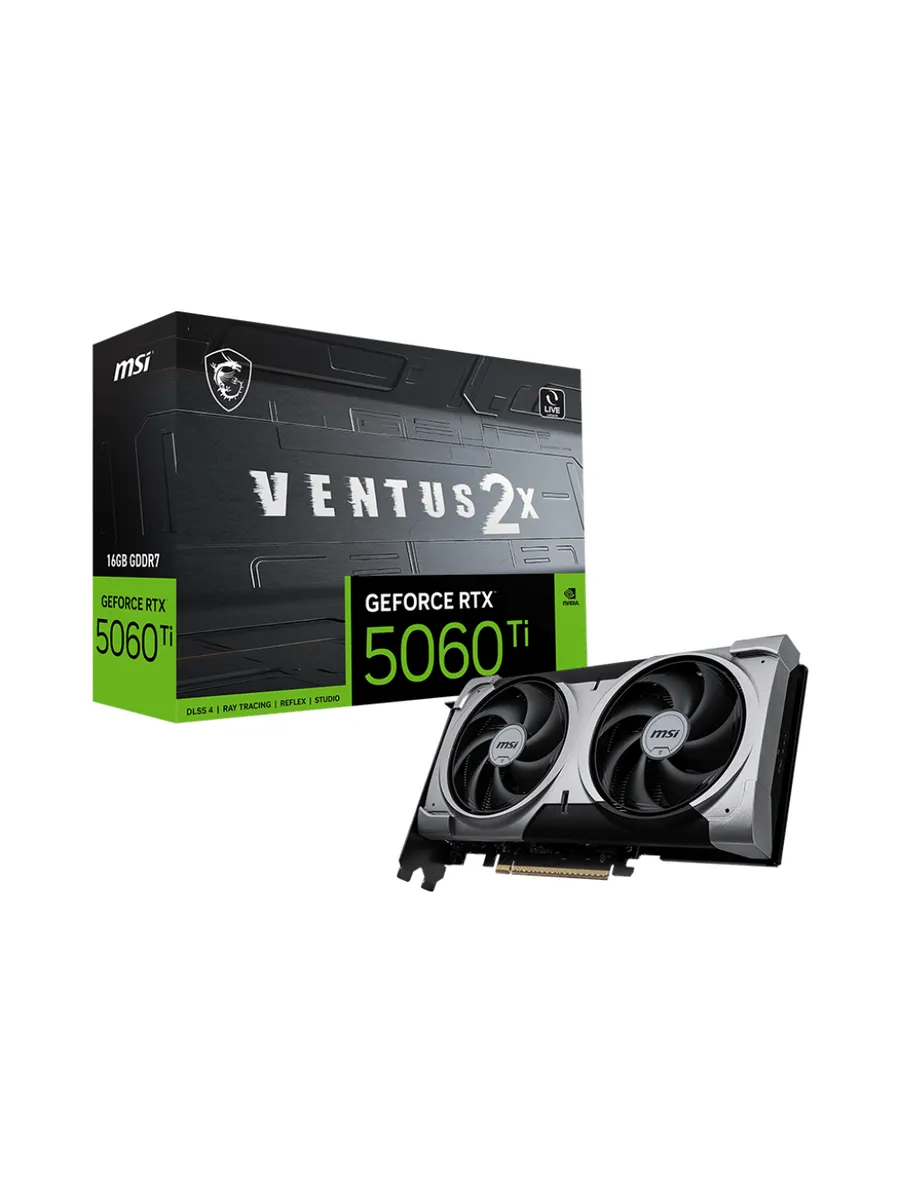 Видеокарта GeForce RTX 5060 Ti 16G VENTUS 2X PLUS MSI 758412566 купить в интернет‑магазине Wildberries