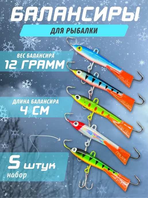 ПЛАНЕТА РЫБАЛКИ Балансиры зимние для рыбалки, голубой