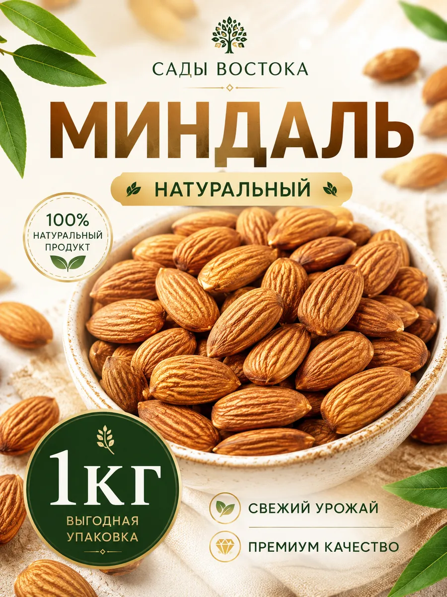 Миндаль сырой 1 кг