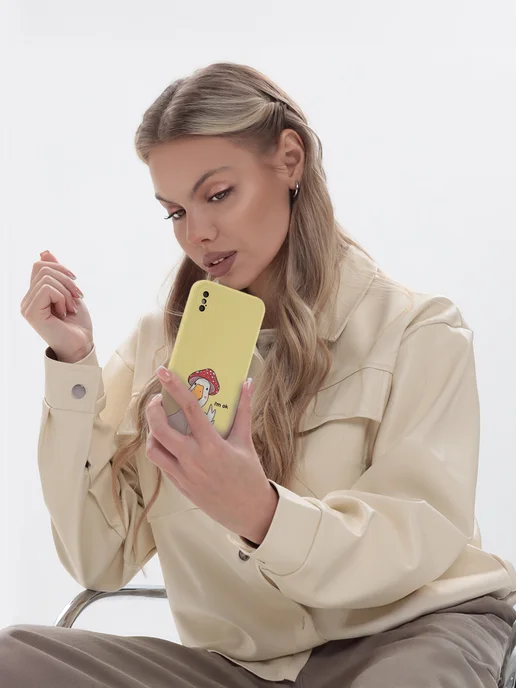 КейсБерри. Чехол для iPhone X, XS, 10, серия Soft, белый, фото 5