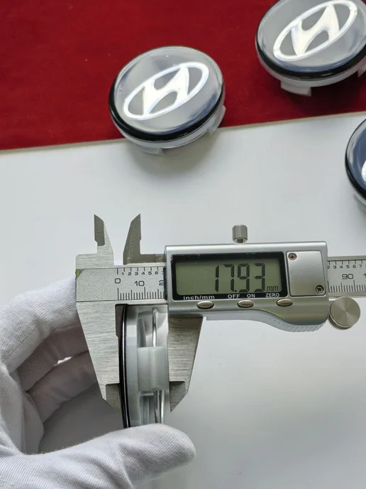 GoGoAuto Заглушки Hyundai 59 мм колпачки на литые диски, черный, фото 7
