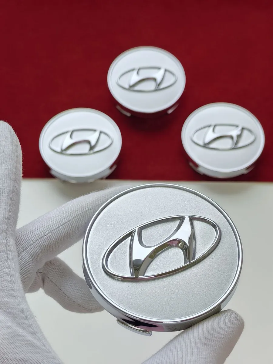 Колпачки 60 мм заглушки на литые диски Hyundai