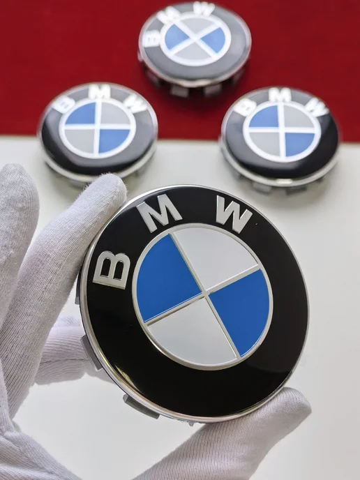 GoGoAuto Заглушки BMW 68 мм колпачки на литые диски, голубой, фото 3