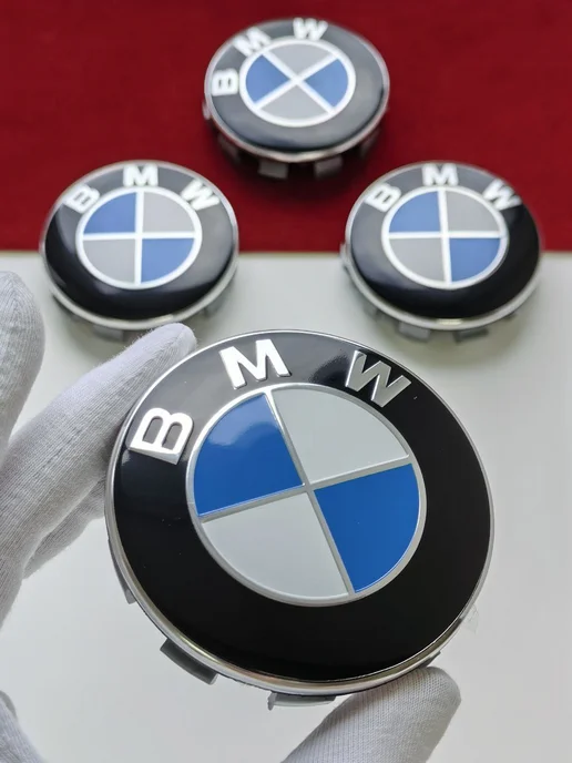GoGoAuto Заглушки BMW 68 мм колпачки на литые диски, голубой, фото 4