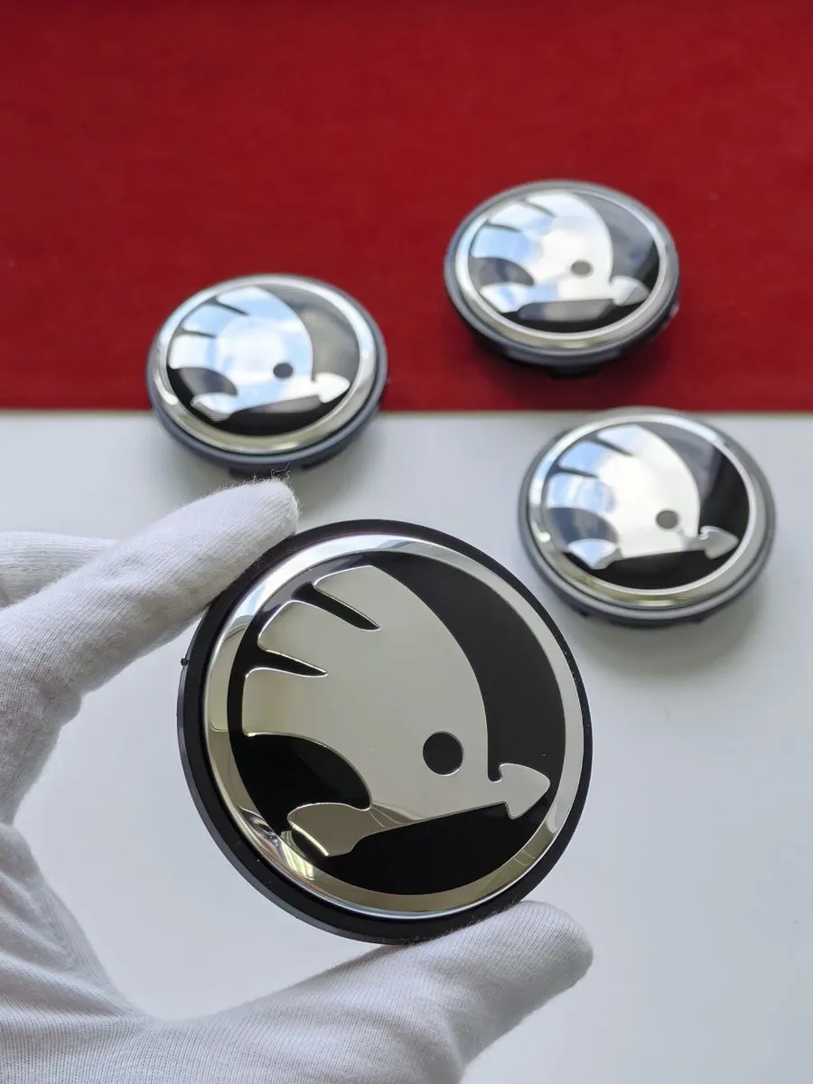 Колпачки 65 мм заглушки на литые диски Skoda