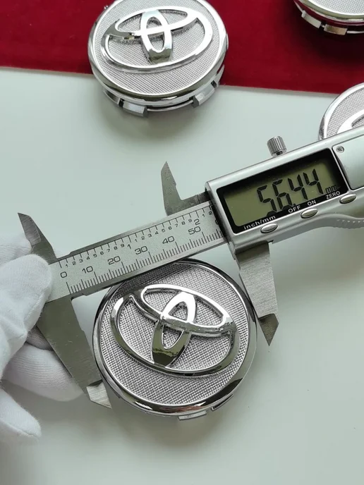 GoGoAuto Заглушки Toyota 62 мм колпачки на литые диски, серый, фото 7