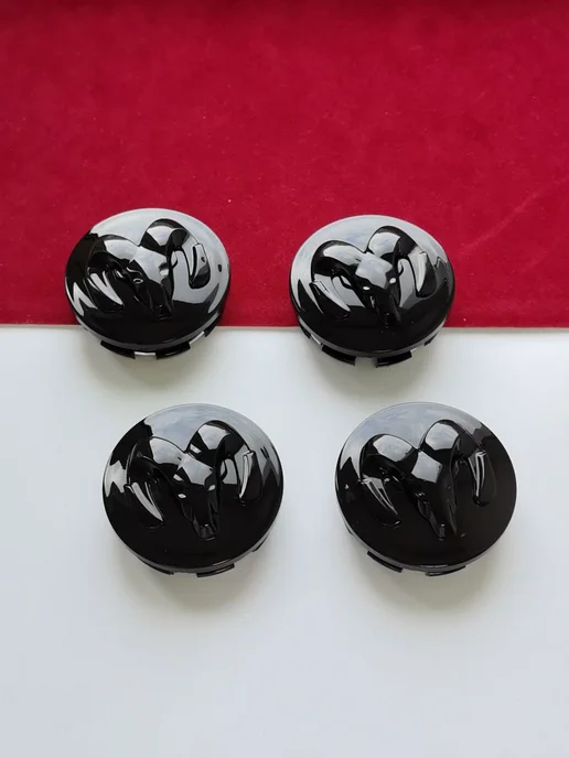 GoGoAuto Колпачки Dodge 62 мм заглушки на литые диски, черный