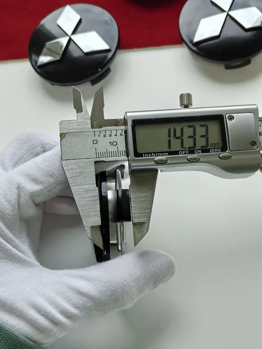 GoGoAuto Колпачки Mitsubishi 60 мм заглушки на литые диски, черный, фото 7