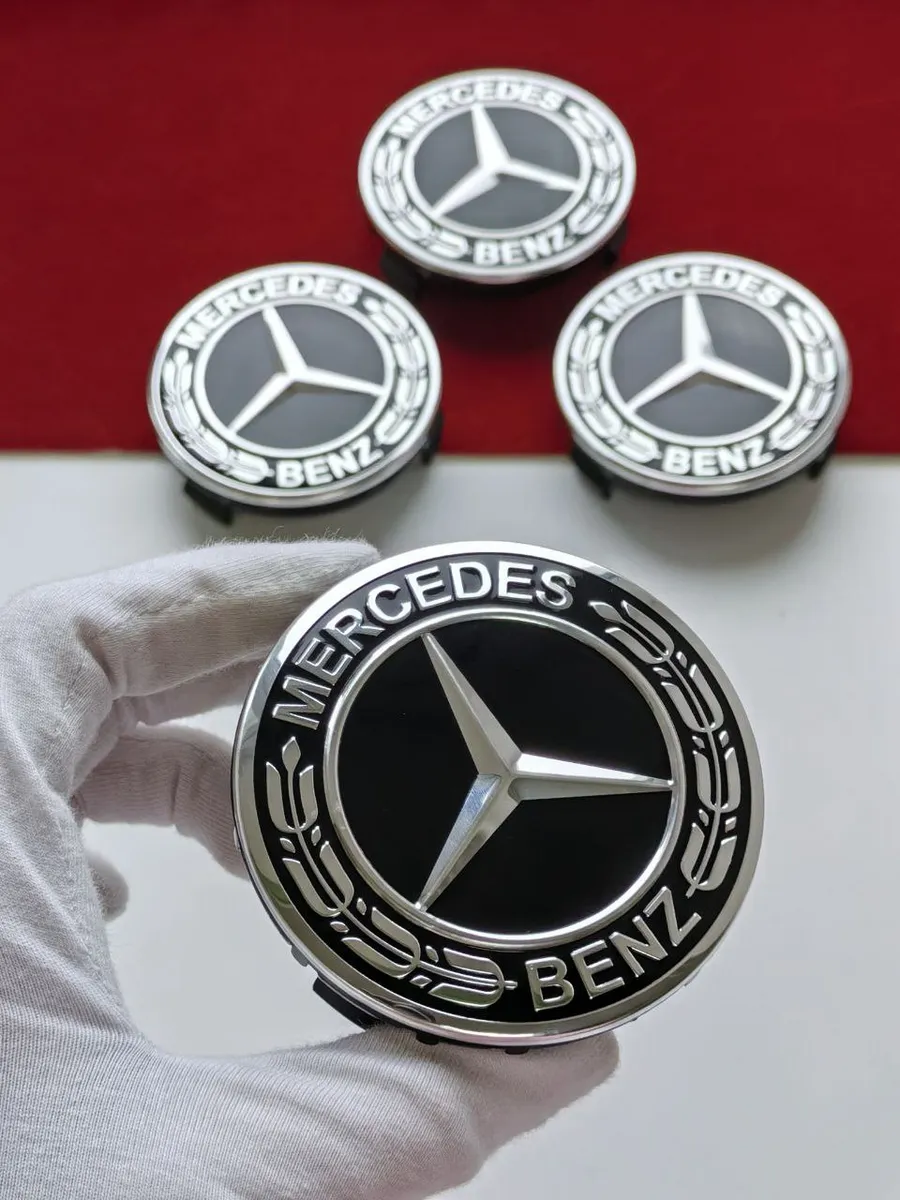 Колпачки Mercedes 75 мм заглушки на литые диски