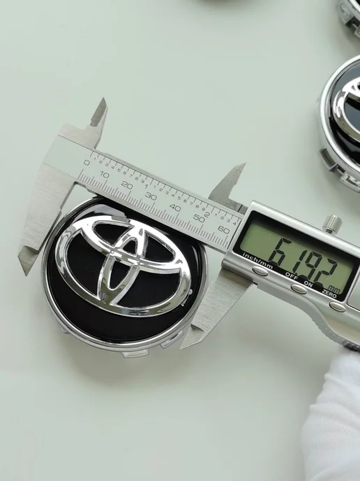 GoGoAuto Заглушки Toyota 62 мм колпачки на литые диски, черный, фото 3