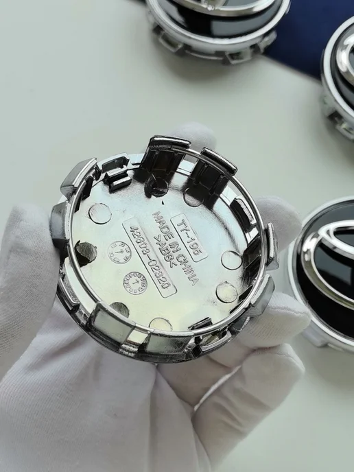 GoGoAuto Заглушки Toyota 62 мм колпачки на литые диски, черный, фото 5