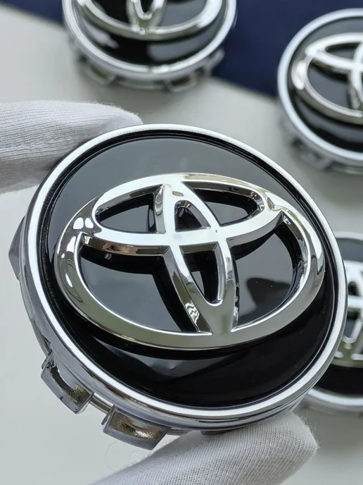 GoGoAuto Заглушки Toyota 62 мм колпачки на литые диски, черный, фото 8