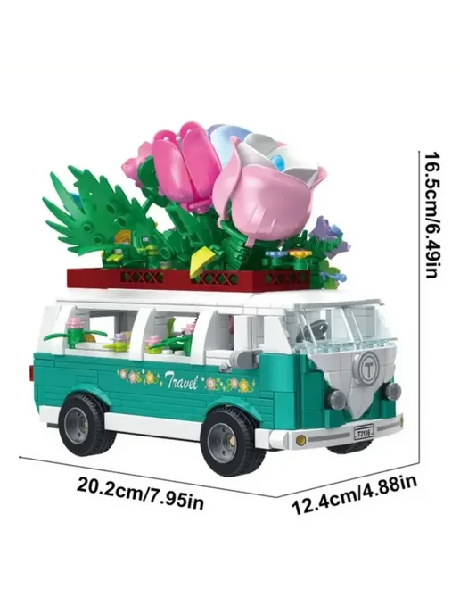 LEGO Конструктор Цветочный Автобус 948 деталей, зеленый, фото 2