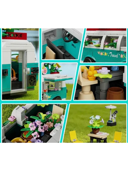 LEGO Конструктор Цветочный Автобус 948 деталей, зеленый, фото 5